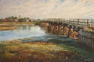 Painting of the Toll Bridge, Shoreham by Sea